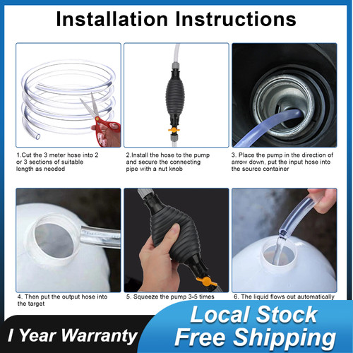 Siphon hose multifunction - hose, pump